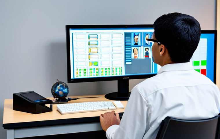 심리학 실험 장비 - Memory & Emotion Study**

"A researcher in a lab coat explains memory testing to a participant using...