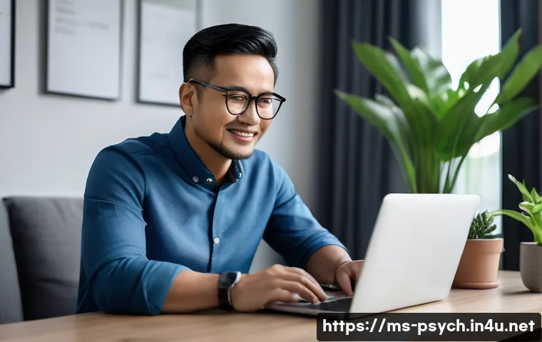 심리학 졸업 후 취업 - A professional Malaysian psychologist conducting an online counseling session via video call in a mo...