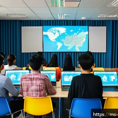 Home 33 심리학 학위과정 - A diverse group of Malaysian university students in a modern classroom setting, attentively particip...